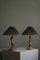 Scandinavian Sculptural Organic Wooden Table Lamps, 1970s, Set of 2 5