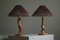 Lámparas de mesa escandinavas esculturales de madera orgánica, años 70. Juego de 2, Imagen 6