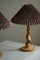 Lampade da tavolo scultoree in legno organico, Scandinavia, anni '70, set di 2, Immagine 3