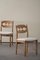 Razorblade Chairs in Oak and Bouclé by Henning Kjærnulf, 1960, Set of 10, Image 15
