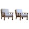 Danish Lounge Chairs in Oak by Henning Kjærnulf, 1960s, Set of 2 1