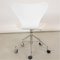 White Lacquered Seven Series Model 3117 Office Chair by Arne Jacobsen for Fritz Hansen, 2000s, Image 6