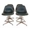 Chaises La Fonda en Cuir Vert par Charles Eames pour Vitra, Set de 4 1