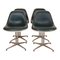 La Fonda Chairs in Green Leather by Charles Eames for Vitra, Set of 4 1