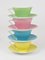 Tasses à Café Mid-Century Pastel en Porcelaine de Lilien, Autriche, 1950s, Set de 12 7