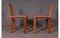 Dining Chairs in Leather & Walnut, Set of 4, Image 3