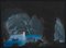 Grotta Azzurra di Capri, XX secolo, tempera su cartone, con cornice, Immagine 2