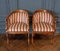 20th Century Gooseneck Armchairs in Mahogany, Set of 2 4