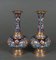 19th Century Napoleon III Cloisonné Vases, Set of 2, Image 1