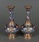 Napoleon III Cloisonné Vasen, 19. Jh., 2er Set 2