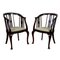 Fauteuils Édouardiens en Acajou, Set de 2 1