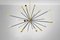 Italian Brass Sputnik Chandelier, 1950s 4