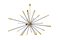 Lámpara de araña Sputnik italiana de latón, años 50, Imagen 1