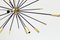 Lámpara de araña Sputnik italiana de latón, años 50, Imagen 6