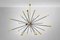 Italienischer Sputnik Kronleuchter aus Messing, 1950er 5