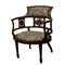 Edwardianischer Stuhl aus Mahagoni mit Wannenrücken und Intarsien 1
