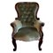 Vintage Victorian Mahogany Armchair 1