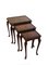 Inlaid Mahogany Nest of Three Coffee Tables, Set of 3, Image 1