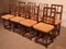 Vintage Spanish Chairs in Beech, Set of 8 3