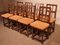 Vintage Spanish Chairs in Beech, Set of 8, Image 3