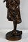 JB.Germain, La ragazza con la brocca rotta, fine XIX secolo, bronzo, Immagine 22