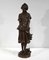 JB.Germain, La ragazza con la brocca rotta, fine XIX secolo, bronzo, Immagine 1