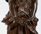 JB.Germain, La ragazza con la brocca rotta, fine XIX secolo, bronzo, Immagine 10