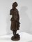 JB.Germain, La ragazza con la brocca rotta, fine XIX secolo, bronzo, Immagine 3