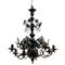 Antique Dutch Bronze Chandelier, 1890s 1