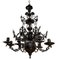 Antique Dutch Bronze Chandelier, 1890s 2