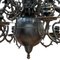 Antique Dutch Bronze Chandelier, 1890s 3