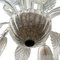 Italian Murano Clear Glass Chandelier, 1940s 4