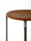 Vintage Metal and Teak Stool, 1960s 5