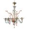 Italian Murano Chandelier with Orange Glass Decoration, 1980s, Image 5