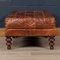 Vintage English Patchwork Leather Footstool, 1990 6