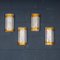 Italienische Vintage Murano Glas Wandlampen von Mazzega, 1990, 4er Set 2