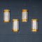 Vintage Italian Murano Glass Wall Lights from Mazzega, 1990, Set of 4 2