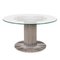 Vintage Dining Table in Metal and Glass by Gastone Rinaldi for Rima, 1970 1