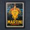 Italian Framed Advertising Poster for Martini, 1970, Image 2