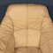 Italian Cream Leather Lounge Chair, 1970, Image 15