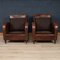 Vintage Dutch Sheepskin Leather Club Chairs, 1970, Set of 2 7