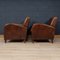 Vintage Dutch Sheepskin Leather Club Chairs, 1970, Set of 2, Image 4