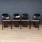 Lacquered Wood Games Table and Chairs by Pierluigi Molinari for Pozzi, 1970, Set of 5, Image 12