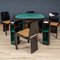 Tavolo da gioco in legno laccato e sedie di Pierluigi Molinari per Pozzi, 1970, set di 5, Immagine 4