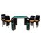 Lacquered Wood Games Table and Chairs by Pierluigi Molinari for Pozzi, 1970, Set of 5, Image 1
