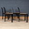 Lacquered Wood Games Table and Chairs by Pierluigi Molinari for Pozzi, 1970, Set of 5, Image 17