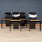 Lacquered Wood Games Table and Chairs by Pierluigi Molinari for Pozzi, 1970, Set of 5 14