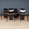Lacquered Wood Games Table and Chairs by Pierluigi Molinari for Pozzi, 1970, Set of 5, Image 14