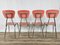 Esszimmergarnitur mit Tisch und 4 Stühlen aus rotem Formic, Italien, 1970er, 5er Set 22