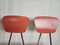 Esszimmergarnitur mit Tisch und 4 Stühlen aus rotem Formic, Italien, 1970er, 5er Set 25